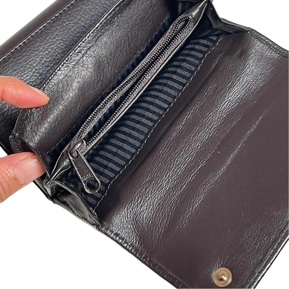 UK Springvale Brown Genuine Leather Fold Wallet w/ Multiple Pockets & Slots